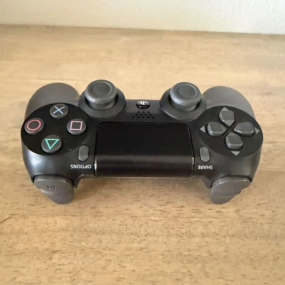 2 Sony PS4 DualShock 4 Wireless Controllers Black CUH-ZCT1U Genuine OEM Tested
